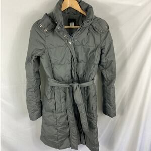 J Crew Grey Down Puffer Coat Size XS